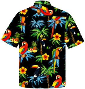Chemise pour homme respirante à manches courtes, imprimé hawaïen par sublimation, décontractée, boutonnée, pour la plage, colorée, de qualité supérieure, pour l'été - Product Image 4