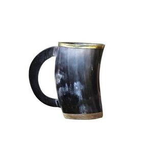 Mug à bière et à hydromel artisanal en buffle naturel, différentes tailles, vente en gros - Gobelets - Product Image 3