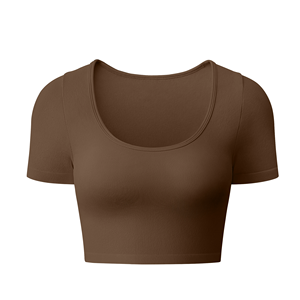 T-shirts courts pour femmes de qualité supérieure, noirs, 100% coton, coupe ajustée, manches courtes, t-shirt court d'été - Product Image 2