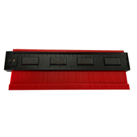 Medidor de Contornos de Plástico y Goma Roja JSY con Bloqueo para Herramientas de Carpintería, Garantía Personalizada, Sin Garantía