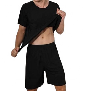 Pantalones cortos de poliéster 100% personalizados para hombre, malla tejida informal, cintura media, cierre de cordón, decoración de encaje, antiarrugas - Product Image 2