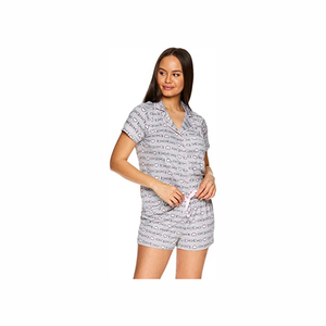 Conjunto de Verano para Mujer con Logotipo Personalizado, Nuevo, Color Sólido, Cuello Redondo, Manga Corta, Camiseta Holgada y Pantalones Cortos - Product Image 2