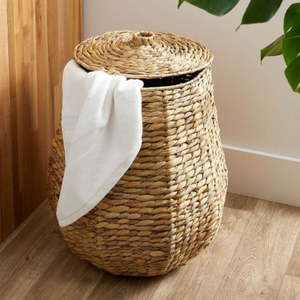 Panier de rangement en jacinthe d'eau durable avec poignées, idéal pour le rangement et l'organisation à domicile, en provenance du Vietnam (vente en gros) - Product Image 6