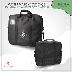 MM-WM Black Square and Compass Cordura Fabric Eco-friendly High Quality Soft <b>Case</b> - Product Image 2