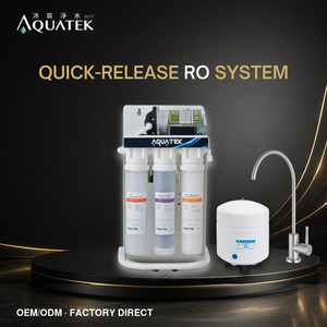 Système RO à 96% d'efficacité avec réservoir AQ-50-1, filtre à eau Global Aqua à 5 étapes, 75G, pour la maison et le bureau, 110-240V - Product Image 1