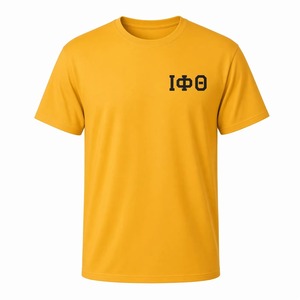 เสื้อยืด World Famous Crest Gold แขนสั้น คอกลม ลายกรีก สำหรับผู้ชาย สไตล์ลำลอง เหมาะสำหรับกลุ่มเพื่อนร่วมงาน หรือใส่ในมหาวิทยาลัย - Product Image 3