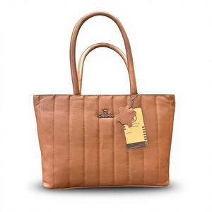 Bolso de Hombro Ligero Personalizable de Cuero Vacuno Genuino de Estilo Vintage para Mujer de Alta Calidad, con Cremallera, Dos Correas y Gran Capacidad - Product Image 1