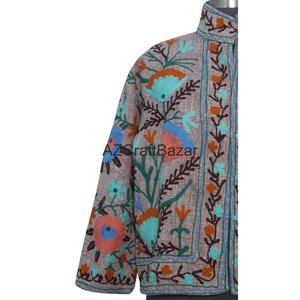 Veste respirante à séchage rapide, motif floral, broderie Suzani TNT multi-saison, design dessiné à la main, écologique - Product Image 2