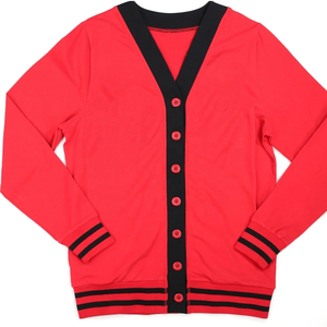 <b>Long</b> Sleeves College University Knitted <b>Cardigan</b> <b>Sweater</b> - Product Image 1