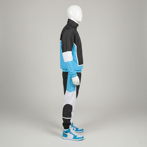 Ensemble de survêtement athlétique pour homme OEM Streetwear, coupe-vent en nylon léger, veste de jogging imperméable en polyester et pantalon de jogging - Product Image 4
