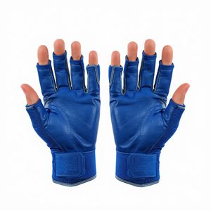 Gants de hockey sur gazon bleu royal sans doigts, rembourrés, pour la protection des joueurs, l'entraînement, les matchs et les entraînements d'équipe - Product Image 1