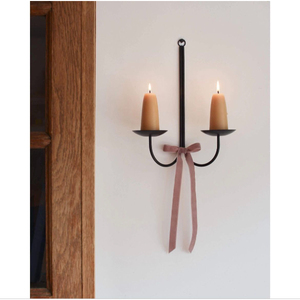 Support mural en métal torsadé pour bougie, finition noire, parfait pour la décoration d'éclairage domestique, événements, chambre à coucher, fêtes - Product Image 6