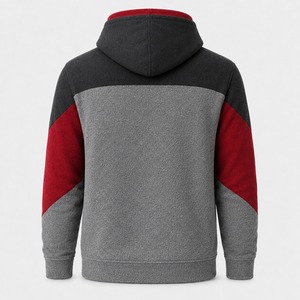 Sweat à capuche doux pour homme en coton, coupe confortable, style streetwear décontracté, personnalisable avec logo, idéal pour le quotidien - Product Image 2
