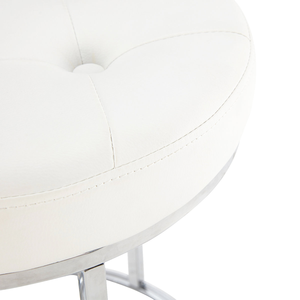 Modern Home Furniture Iron Frame Fabric Cushioned <b>Stool</b> Soft Upholstered Seat <b>Ottoman</b> for Living Room Bedroom and Hotel Use - Product Image 3