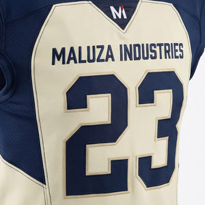 Tenue de football américain à régulation thermique, entièrement sublimée, en maille respirante, kit d'équipement professionnel pour équipes de football - Product Image 5