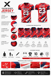 Conjunto de Uniforme de Fútbol Sublimado Personalizado X Wolfpack 23, Jersey y Pantalones Cortos de Alto Rendimiento que Absorben la Humedad, para Hombre Adulto, Todas las Temporadas - Product Image 4