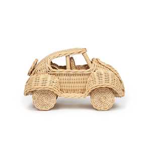 Haute qualité maternelle rotin petite voiture jouet élégant mini voitures de course artisanat véhicule jouets pour enfants enfants bébé - Product Image 5