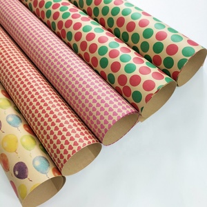 Nhà Máy Sang Trọng Tùy Chỉnh In Lễ Hội Giáng Sinh Trẻ Em Trẻ Em Sinh Nhật Kraft Món Quà Gói Giấy Cuộn Hộp Quà Tặng Bọc Bao Bì - Product Image 1