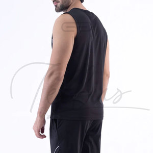 Camiseta sin Mangas para Hombre de Alta Calidad, Personalizada, de Color Sólido, de Secado Rápido, de Alta Gama - Product Image 4