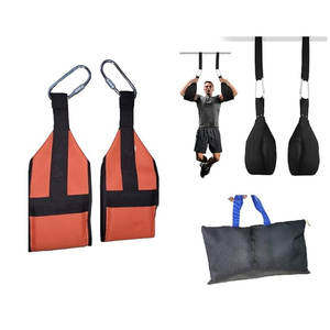 Sangles abdominales confortables en nylon/polyester de haute qualité avec rembourrage doux pour les séances d'entraînement abdominal intenses et la musculation - Product Image 1