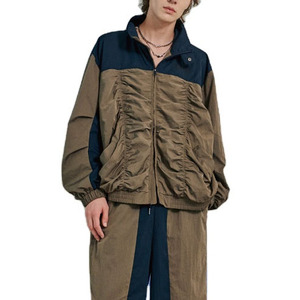 Ensemble de survêtement en nylon coupe-vent pour femmes, ensemble 2 pièces, doublure en maille légère, imperméable, respirant, ensemble de survêtements coupe-vent - Product Image 5