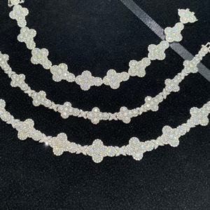 Clover Star Moissanite Bracelet 925 Silver Iced Out Designer Bracelet for <b>Men</b> and Woman - Product Image 2