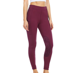 Women's Customizable High Waist Equestrian Pants Comfortable Stretchable Jodhpur Tights Full Seat <b>Knee</b> <b>Patch</b> for Horse Riding - Product Image 2