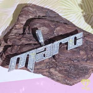 สร้อยคอจี้ "Marc" คุณภาพสูง ประดับเพชรแบบ Iced Out เครื่องประดับฮิปฮอปสุดหรู พร้อมโซ่แบบสั่งทำพิเศษ - Product Image 3