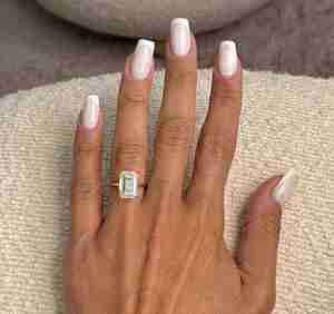 Anillo de Compromiso de Oro de 14K con Diamante Creado en Laboratorio de Corte Esmeralda de 8CT, Color E VVS, Certificado IGI, para Mujer, para Boda, Aniversario, Fiesta - Product Image 4