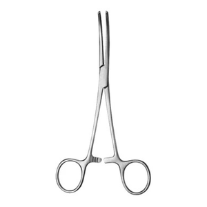 คีม Rochester Pean Fine Artery Forceps แบบโค้ง มีฟันเลื่อย ขนาด 16 ซม. ทำจากสแตนเลสสตีล ใช้สำหรับห้ามเลือดและหนีบหลอดเลือดในงานผ่าตัด ใช้ซ้ำได้ แบบใช้มือ - Product Image 1