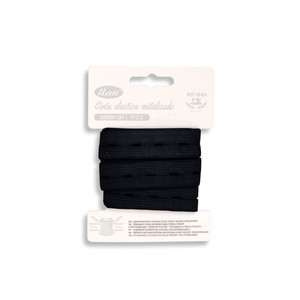 Nastro Elastico Metallico Ilan 20mm x 2m con Occhielli per Abbigliamento - Product Image 1