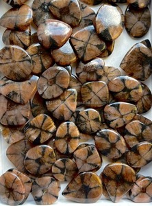 Gema de Chiastolita Natural Exclusiva de Grado AAA, Bonito Cabujón de Chiastolita Hecho a Mano, Piedra Semipreciosa Suelta, Hermosa Gema - Product Image 6