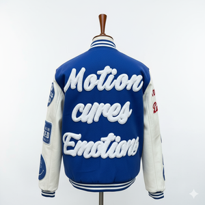 Chaqueta Varsity de Invierno de Alta Calidad con Logotipo Bordado en Chenille Personalizado, Fabricante OEM, Estilo Letterman con Mangas de Cuero - Product Image 4