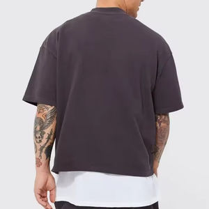 Camisetas de Manga Corta 100% Algodón para Hombre, Tallas Grandes, Nuevo Diseño, Ropa Casual, Logotipo Personalizado Impreso, Precio Económico - Product Image 4