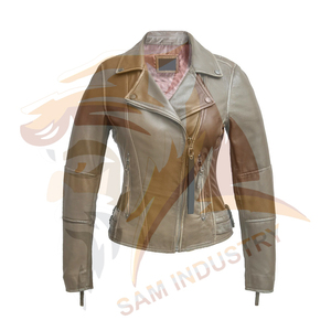 Chaqueta de Cuero para Mujer, Estilo Casual, Ajustada, de Alta Calidad, Fabricada en Fábrica, Cómoda - Product Image 6