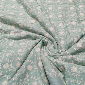 Malty embroidery fabric textile fabrics lace fabric organza fabric for fashion brands apparel sourcing wholesale bulk export buy - Product Image 5