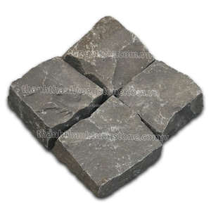 Adoquines de cubo de granito de basalto negro elegante, acabado natural directo de fábrica para paisajismo, pisos al aire libre y caminos de villas - Product Image 2