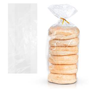 8X3X20 pollici 0.8 Mil sacchetti di plastica impermeabili per il pane 1000 confezione a sportello aperto per imballaggi per pane e alimenti fatti in casa - Product Image 1
