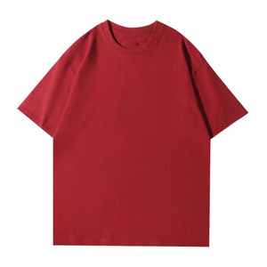 T-shirt ample en coton pur 180g/260g, couleur unie, design personnalisé avec logo OEM - Product Image 5