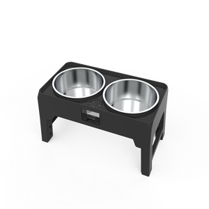 Soporte Antideslizante para Comedero de Perro con 4 Alturas Ajustables, Comederos Elevados para Perros, Comederos de Alimentación Lenta y Plato para Agua, Artesanía Natural - Product Image 5