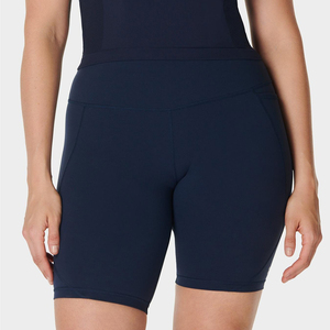 Shorts d'été décontractés pour femmes, taille haute, 100% polyester, séchage rapide, taille élastique, respirant, mode, OEM ODM, vente en gros - Product Image 4