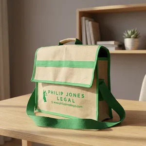 Premium Quality Natural Jute <b>Bag</b> Stylish Eco Friendly Reusable <b>Laptop</b> Carry <b>Bag</b> for Men <b>Women</b> Office Work - Product Image 3
