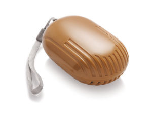 Modern Plastic Soap Dish With Lid Brown Oval Design Anti-Slip <b>Bath</b> Accessory - Product Image 1
