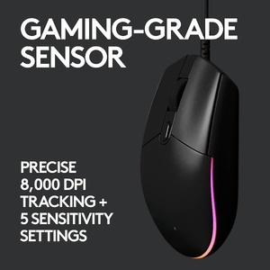 2.4Ghz Wireless G102 Light Sync Gaming <b>Mouse</b> PAW3395 Sensor Optical Tracking Customizable RGB Lighting 6 Programmable Buttons - Product Image 2