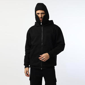 Sweat à capuche zippé intégral élégant avec doublure en polaire douce, empiècements en maille respirante et coupe ajustée pour un confort optimal en termes de chaleur et de style. - Product Image 2