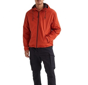 Veste d'extérieur vierge personnalisable avec logo, coupe-vent imperméable, grandes tailles pour hommes - Product Image 3