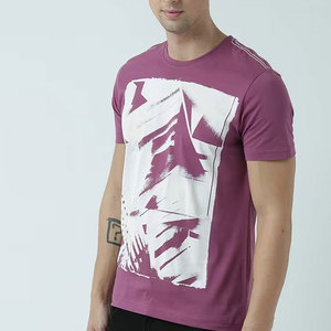 เสื้อยืดคอตตอนแขนสั้นทรงโอเวอร์ไซส์สำหรับผู้ชาย คุณภาพพรีเมียม แบบสั่งทำพิเศษ ผลิตตามแบบ OEM  ผ้าถักเนื้อนุ่ม แห้งเร็ว เป็นมิตรต่อสิ่งแวดล้อม สีพื้น - Product Image 3
