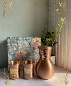 Royal Luxury <b>Copper</b> Jar Set-Hotel Restaurant Use Portable Reusable Washable Anti-<b>Slip</b> & Multifunction - Product Image 1