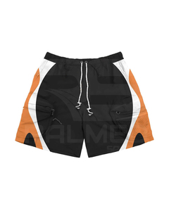 Ensemble de survêtement sportif à capuche, manches longues et short, color block, séchage rapide, 100% polyester/nylon, vêtements d'été, unisexe - Product Image 4