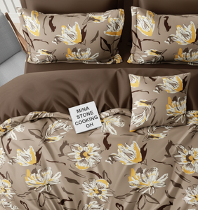 Ensemble de draps-housses en microfibre de qualité supérieure pour lit King Size - 400 fils, imprimé, durable, lavable, toutes saisons, usage hospitalier et hôtelier - Product Image 2